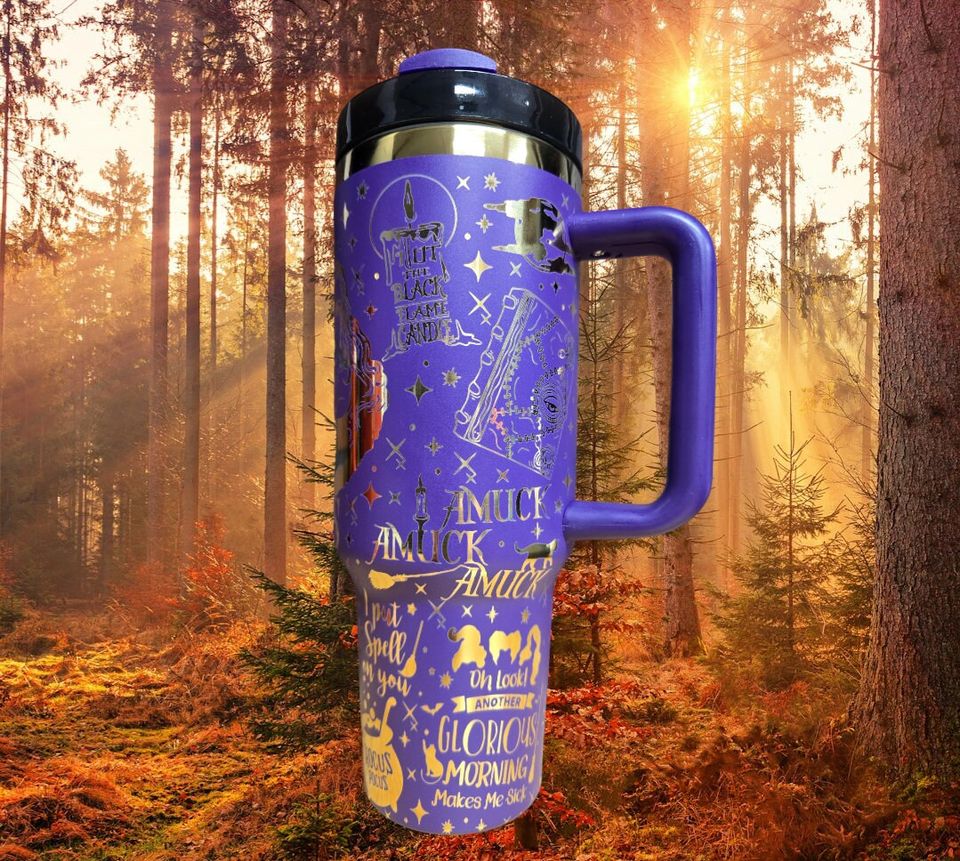 40oz  Laser Engraved Sanderson Sisters Tumbler