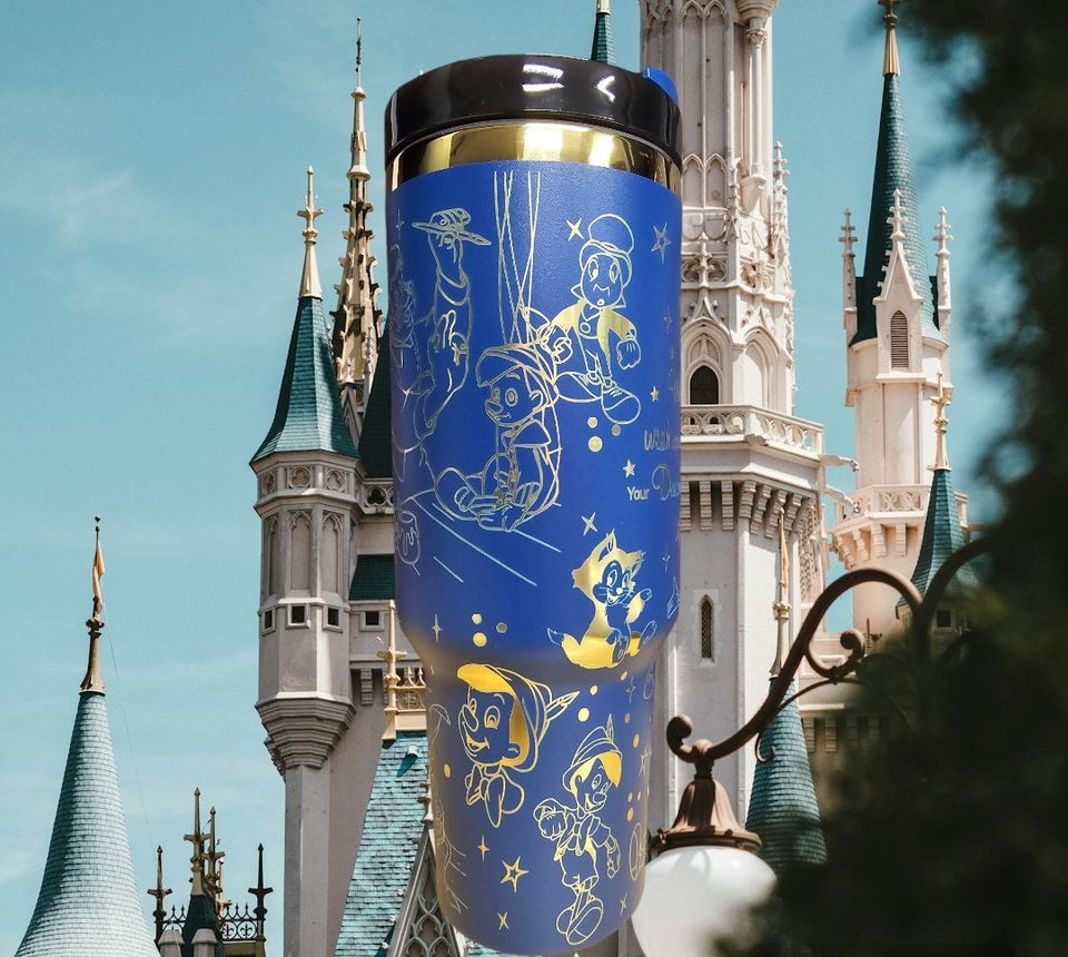 40oz  Laser Engraved Pinocchio Tumbler