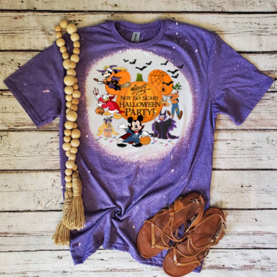 Disney Halloween Bleached 3D T-shirt