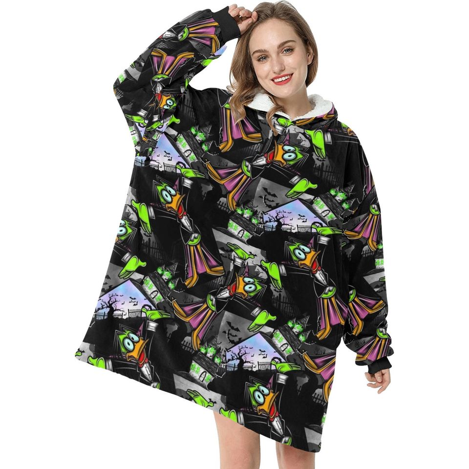 Count Duckula duck Blanket Hoodie oversize winter