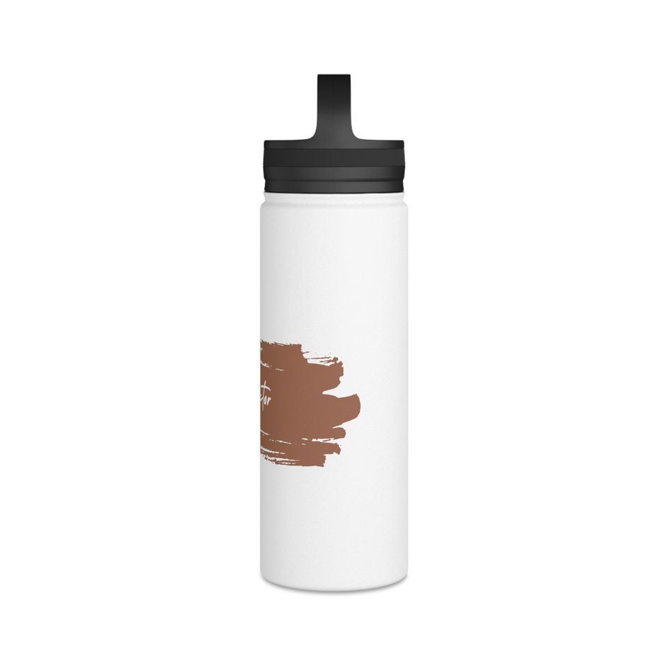 Projector Stainless Steel Water Bottle, Handle Lid, Rust
