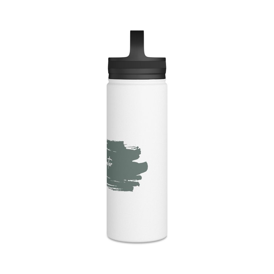 Generator Stainless Steel Water Bottle, Handle Lid, Moss