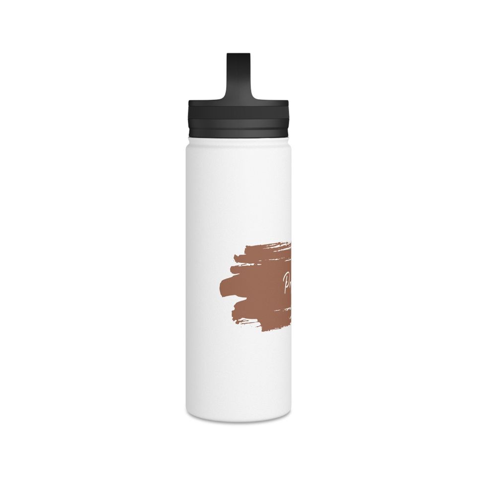 Projector Stainless Steel Water Bottle, Handle Lid, Rust