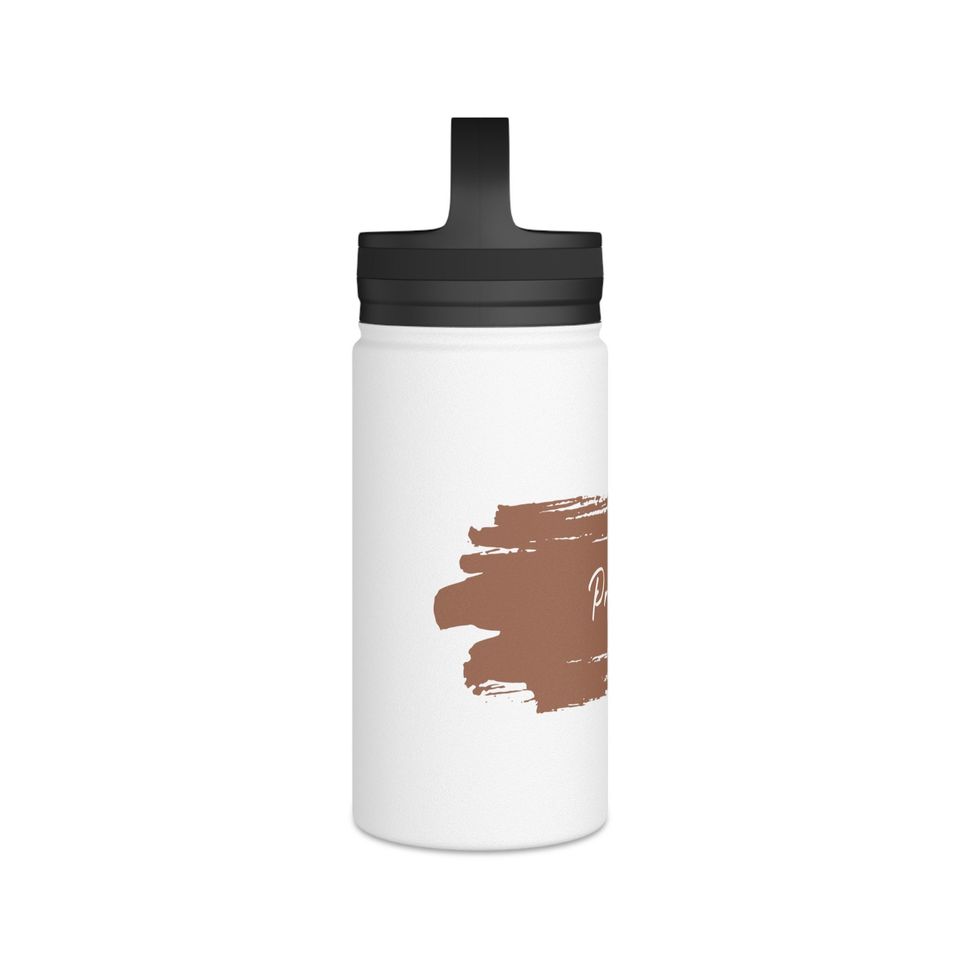 Projector Stainless Steel Water Bottle, Handle Lid, Rust