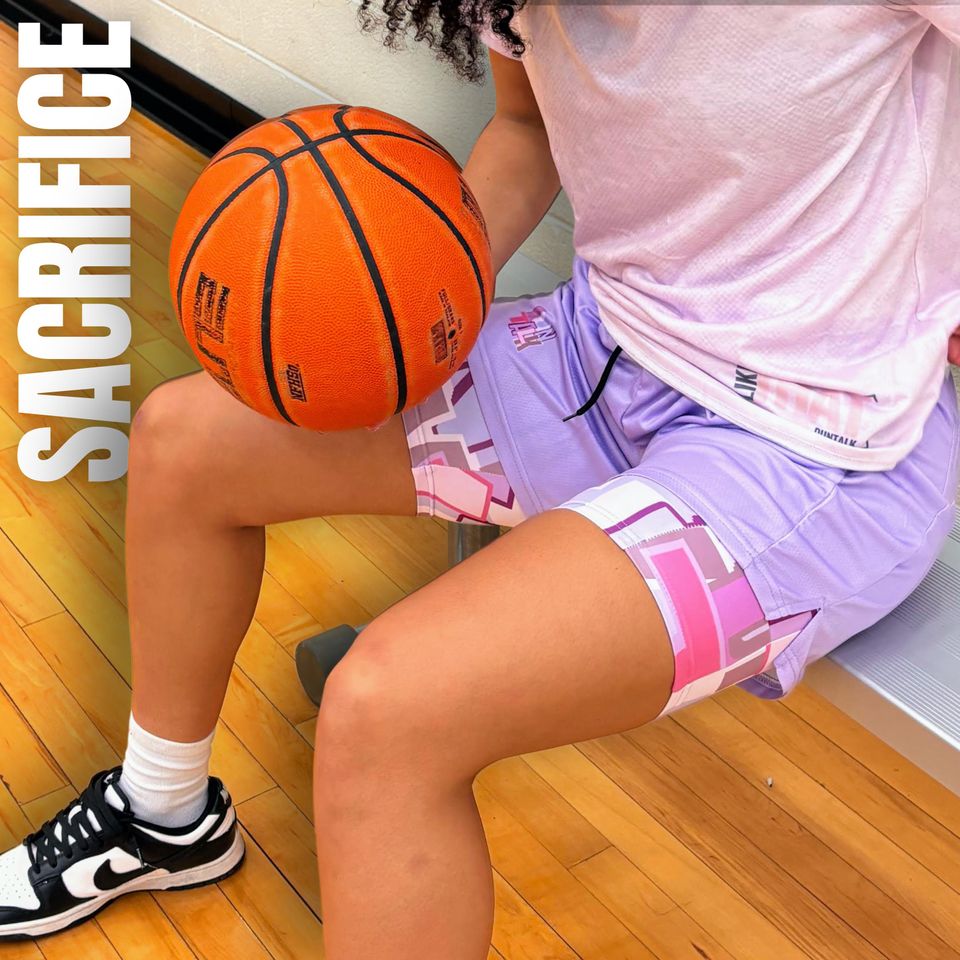 Basketball Premium Shorts - Purple Athletic Shorts Workout Shorts, Track Training Shorts, Great Basketball Gift -"Zone" by Duntalk