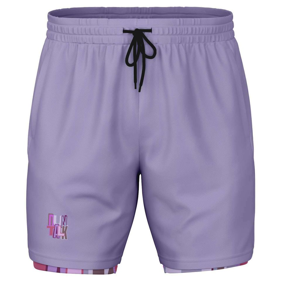 Basketball Premium Shorts - Purple Athletic Shorts Workout Shorts, Track Training Shorts, Great Basketball Gift -"Zone" by Duntalk