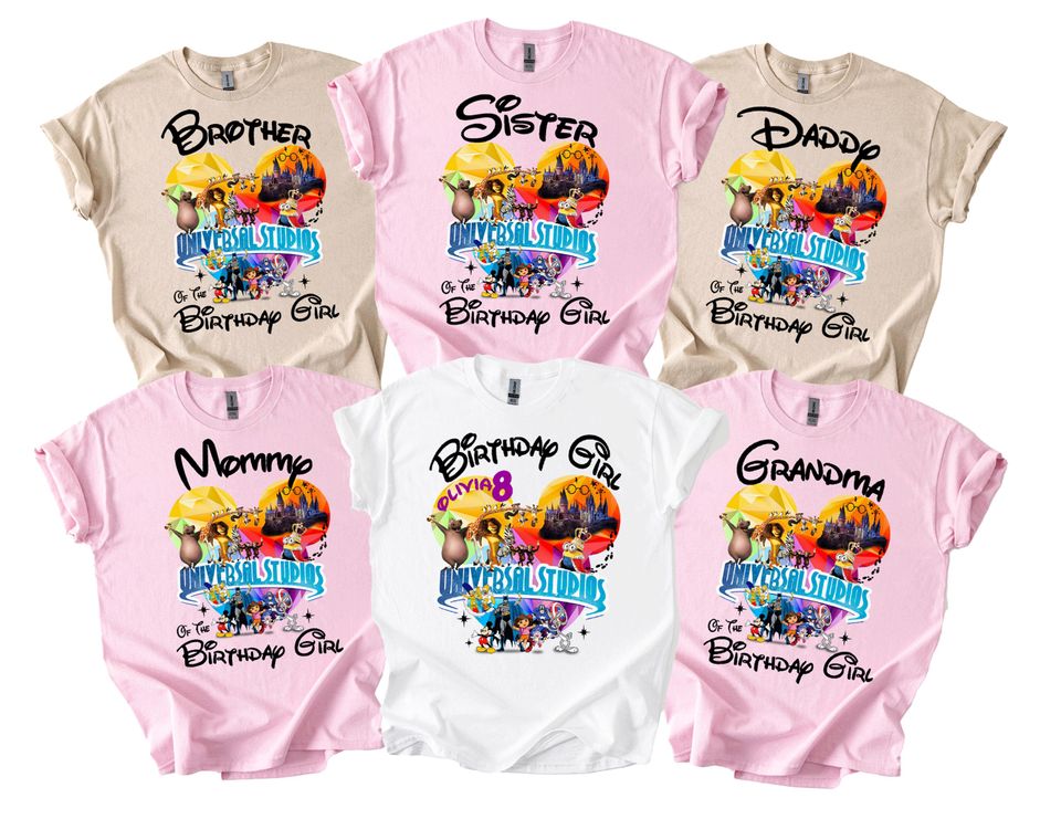 Custom Universal Studios Family Matching Shirts: 2025 Vacation Tees