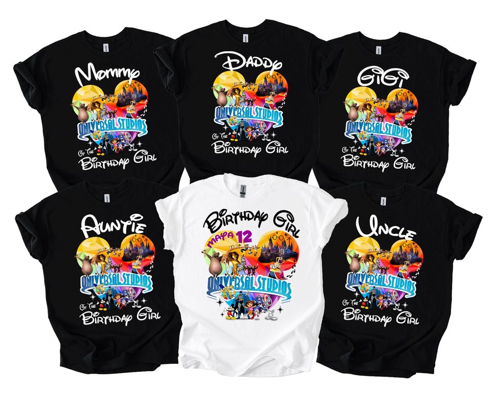 Custom Universal Studios Family Matching Shirts: 2025 Vacation Tees