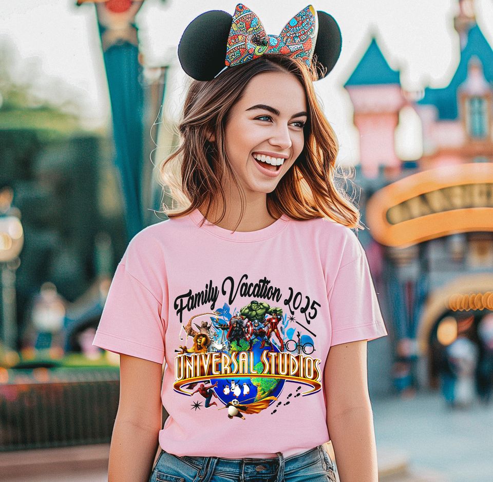 Custom Universal Studios Family Vacation Shirts: Matching Family Trip Tees
