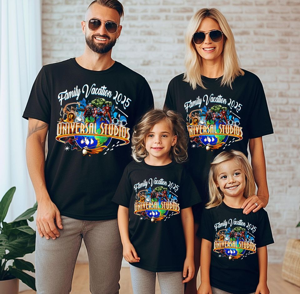 Custom Universal Studios Family Vacation Shirts: Matching Family Trip Tees