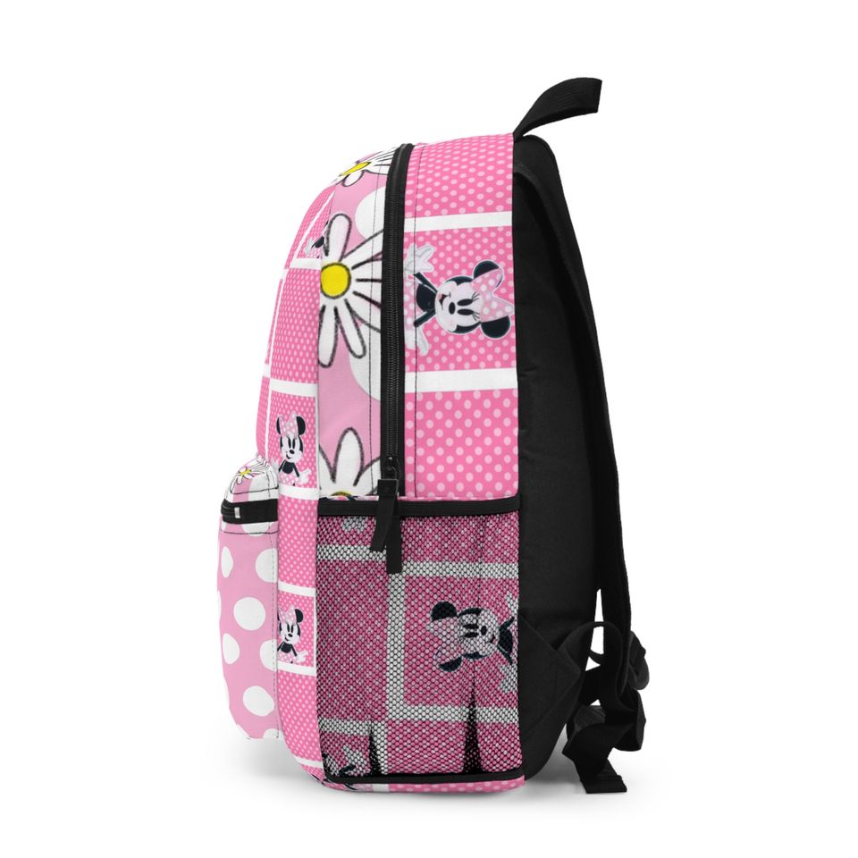 Minnie Mouse Checkerboard Backpack, Disney Backpack, Disney Park Bag, Disney School Bag