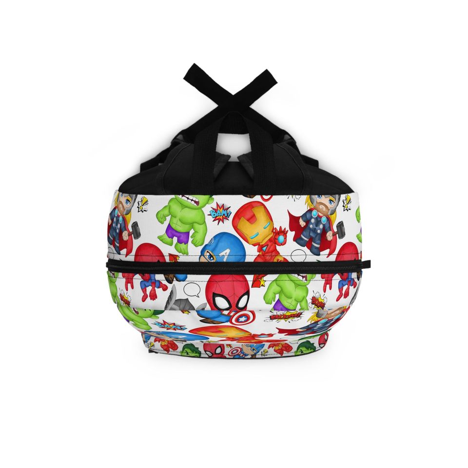Super Hero Character Personalize Backpack, Back To School Custom Kids Backpack