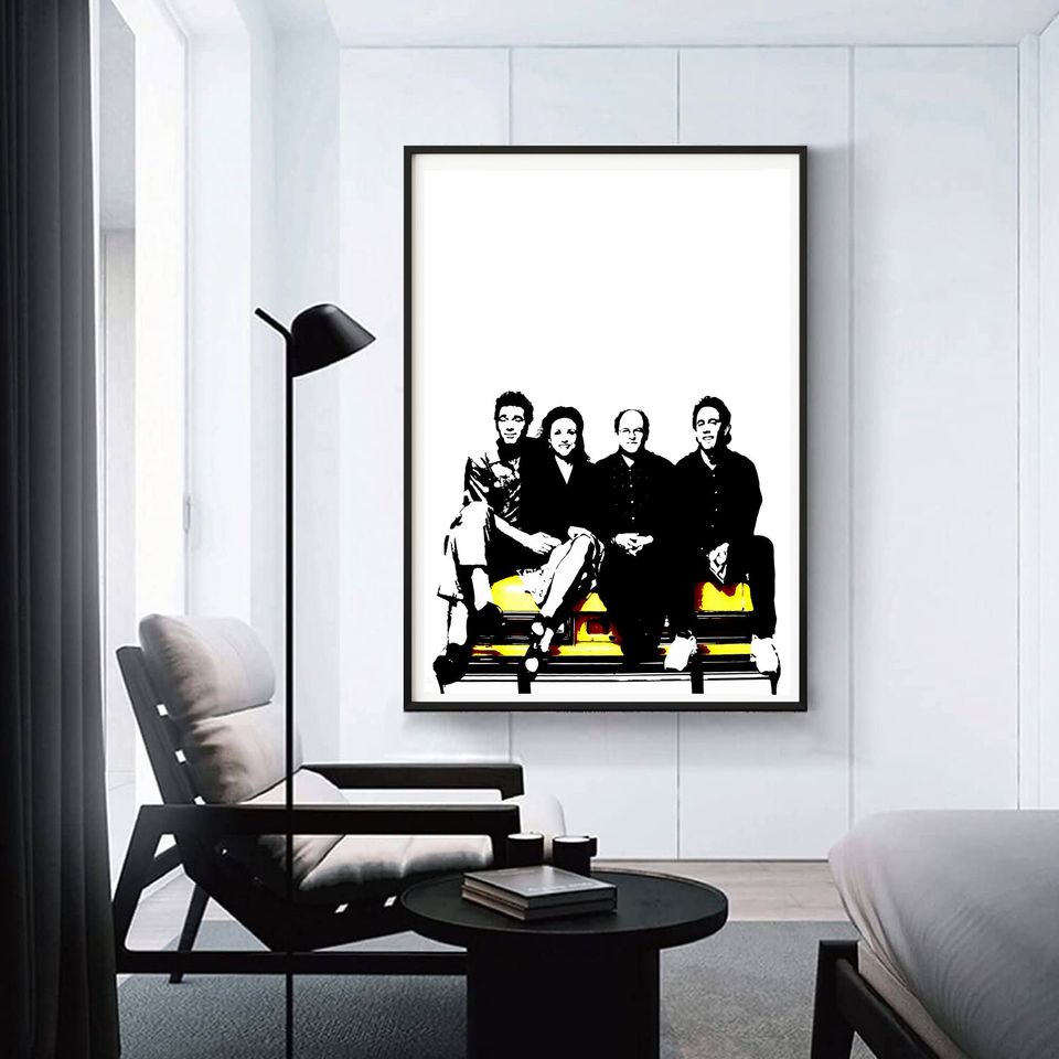 Seinfeld Poster - Jerry Seinfeld Elaine George Kramer Wall Art
