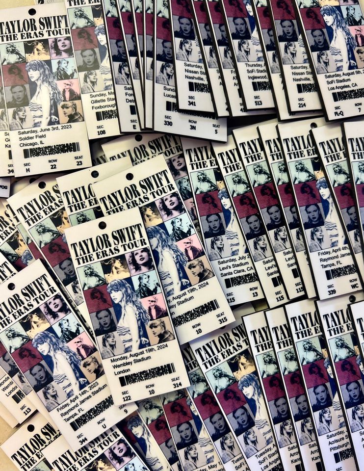 Eras Tour Ornament, Concert Ornament, Concert ticket