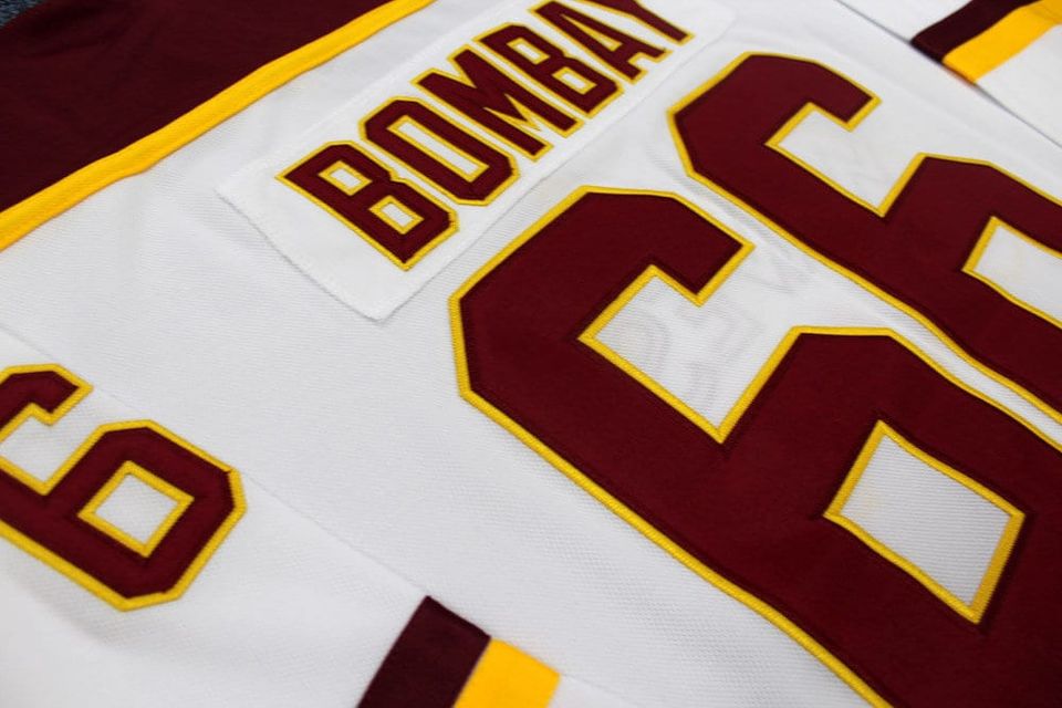 Mighty Gordon Bombay #66 Waves Hockey Jersey White Custom Names;Personalized Hockey Jersey Cosplay