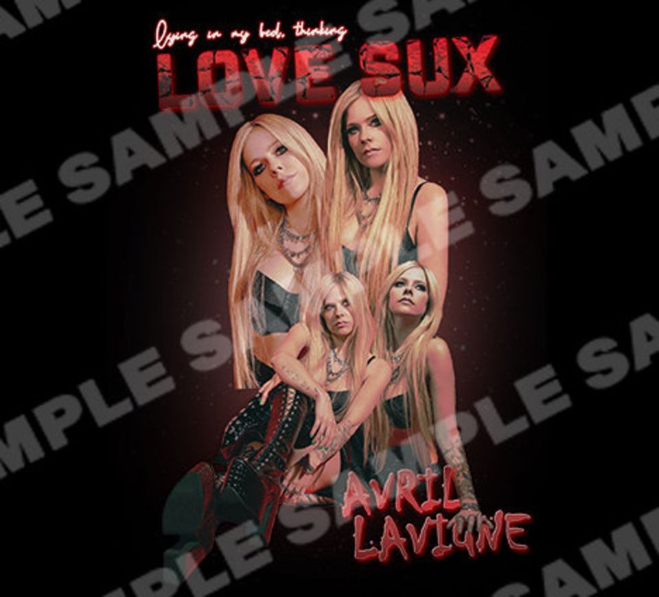 Love Sux Avril Lavigne Bootleg Tee t-shirts