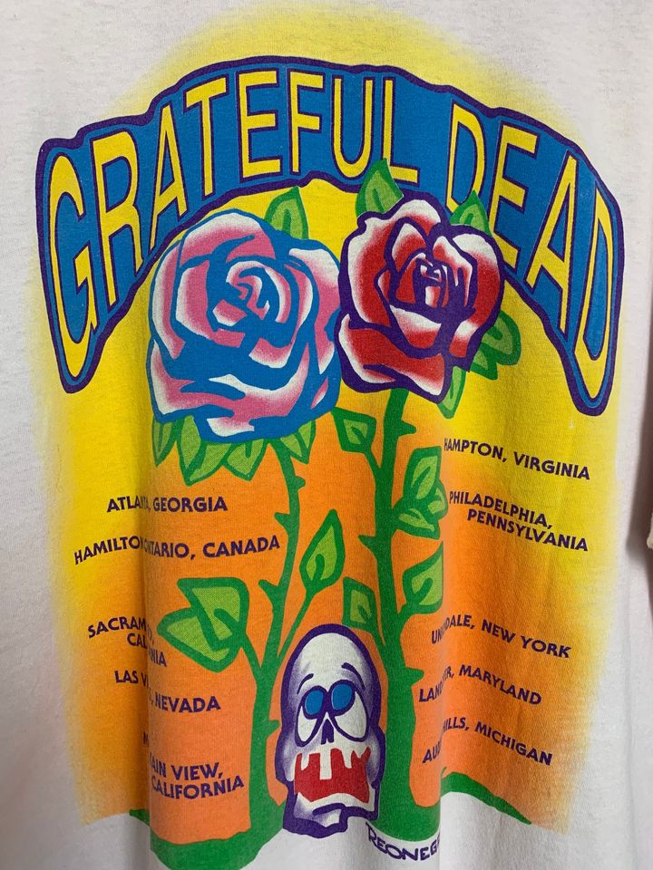 GRATEFUL DEAD 1992 Spring Tour Vintage T-Shirt