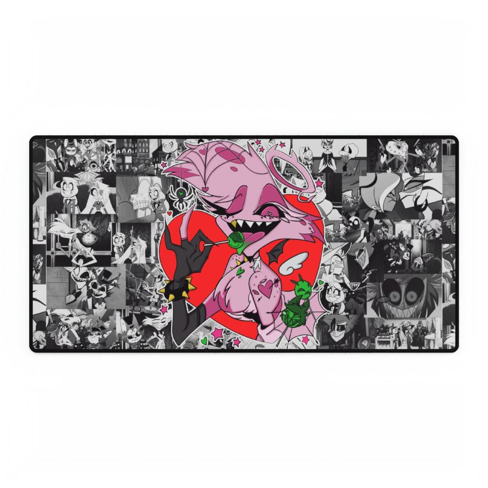 Angel Hazbin Hotel Desk Mat, Hazbin Hotel Decor