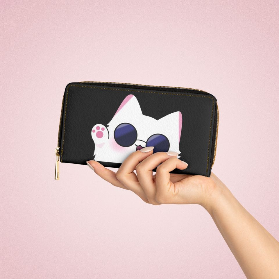 Cat Leather Wallet | Women Wallet | Gift For Women