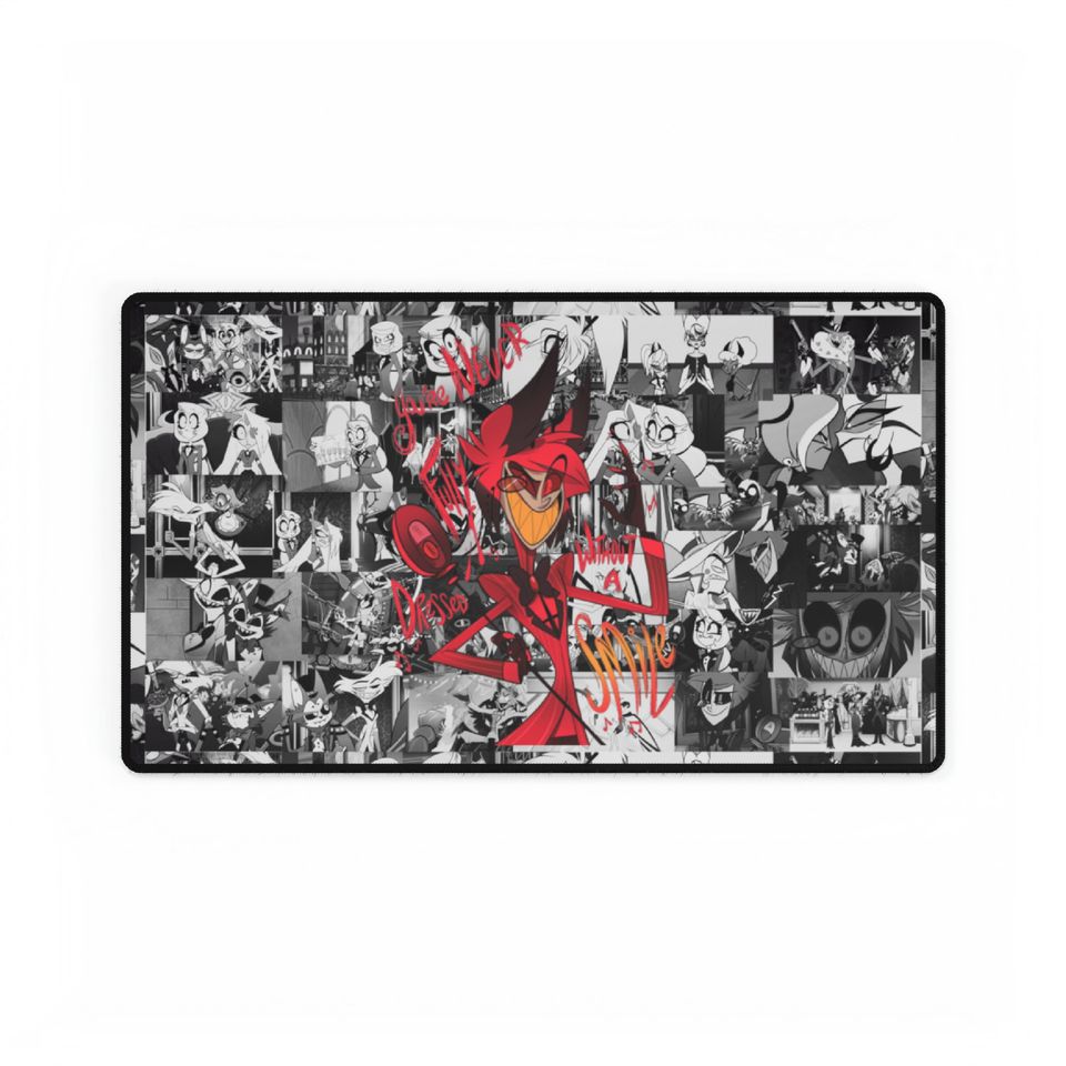 Alastor Hazbin Hotel Desk Mat, Hazbin Hotel Decor