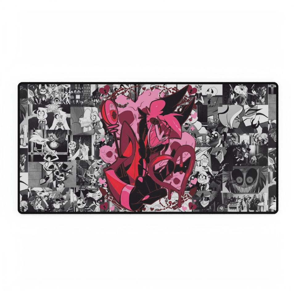 Alastor Hazbin Hotel Desk Mat, Hazbin Hotel Decor