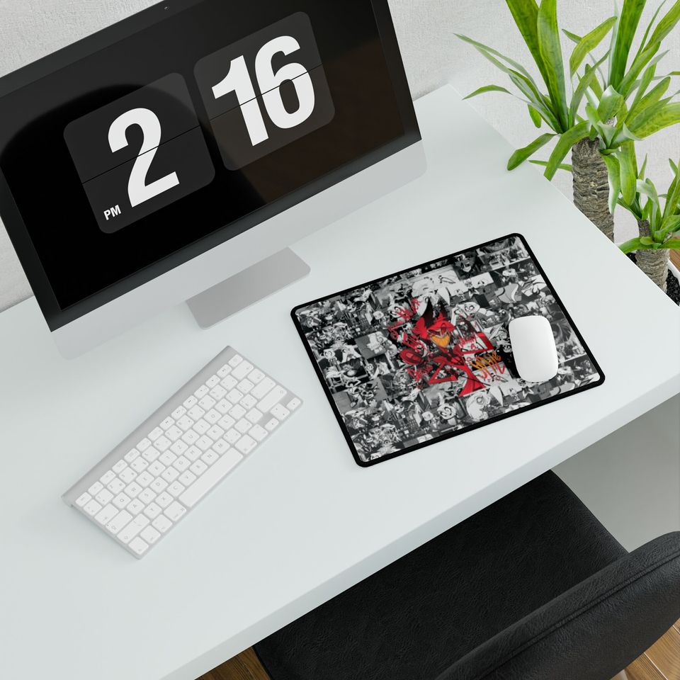 Alastor Hazbin Hotel Desk Mat, Hazbin Hotel Decor