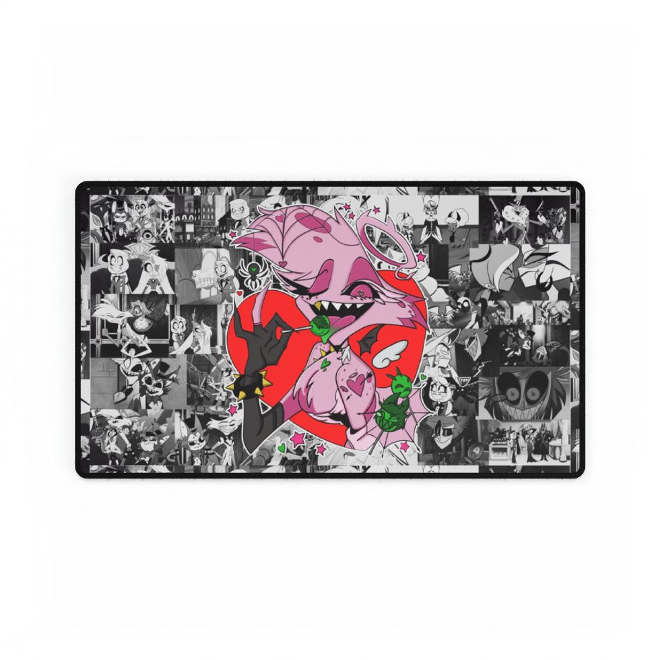 Angel Hazbin Hotel Desk Mat, Hazbin Hotel Decor