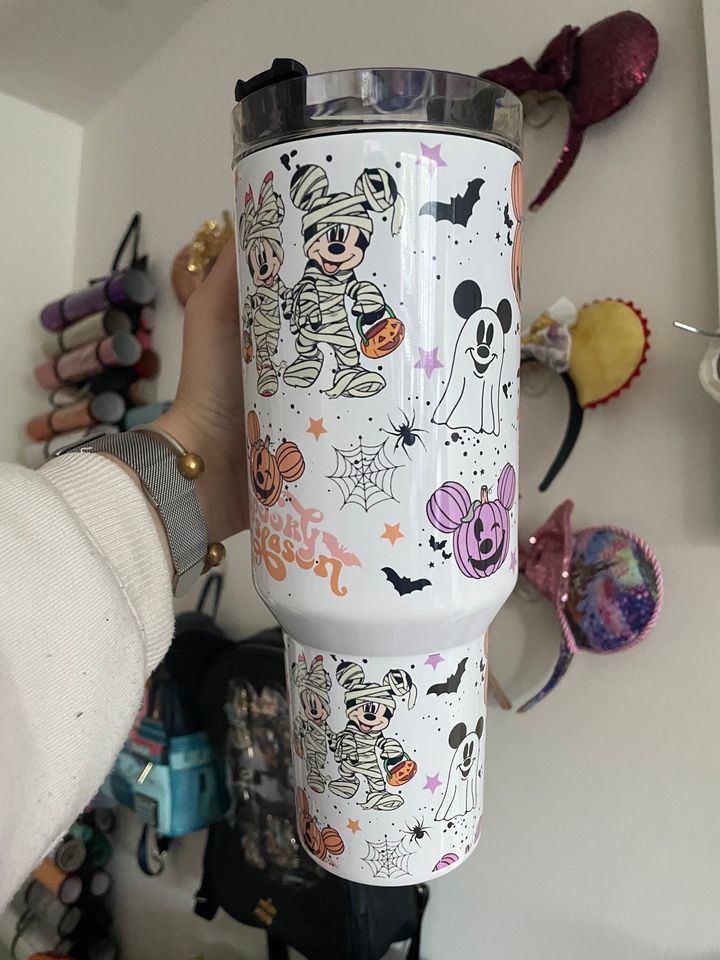 Halloween Cartoon Metal 40oz Quencher Tumbler