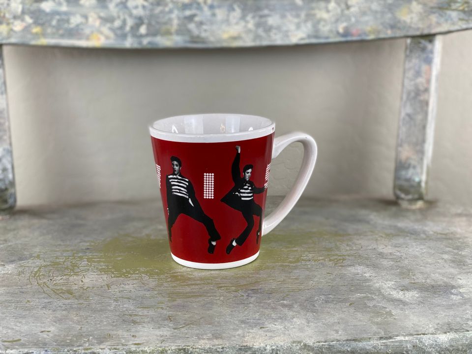 Blue Elvis Presley Signature 12oz Latte Mug