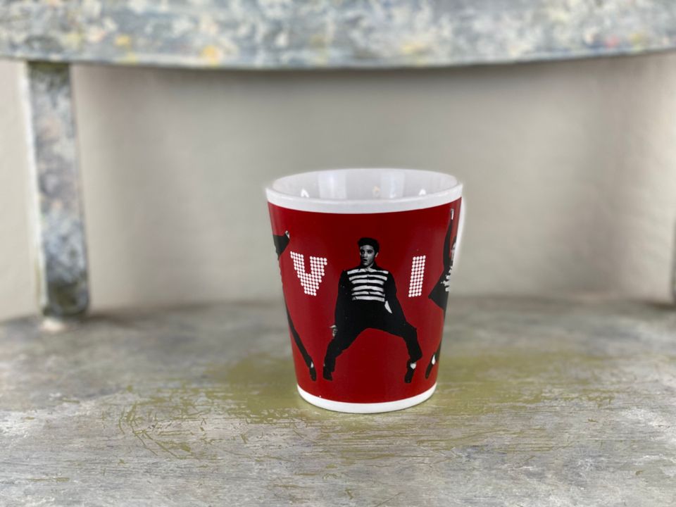 Blue Elvis Presley Signature 12oz Latte Mug