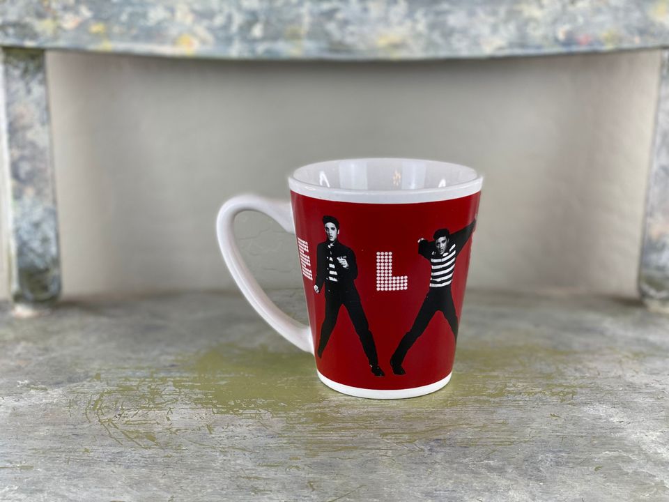 Blue Elvis Presley Signature 12oz Latte Mug