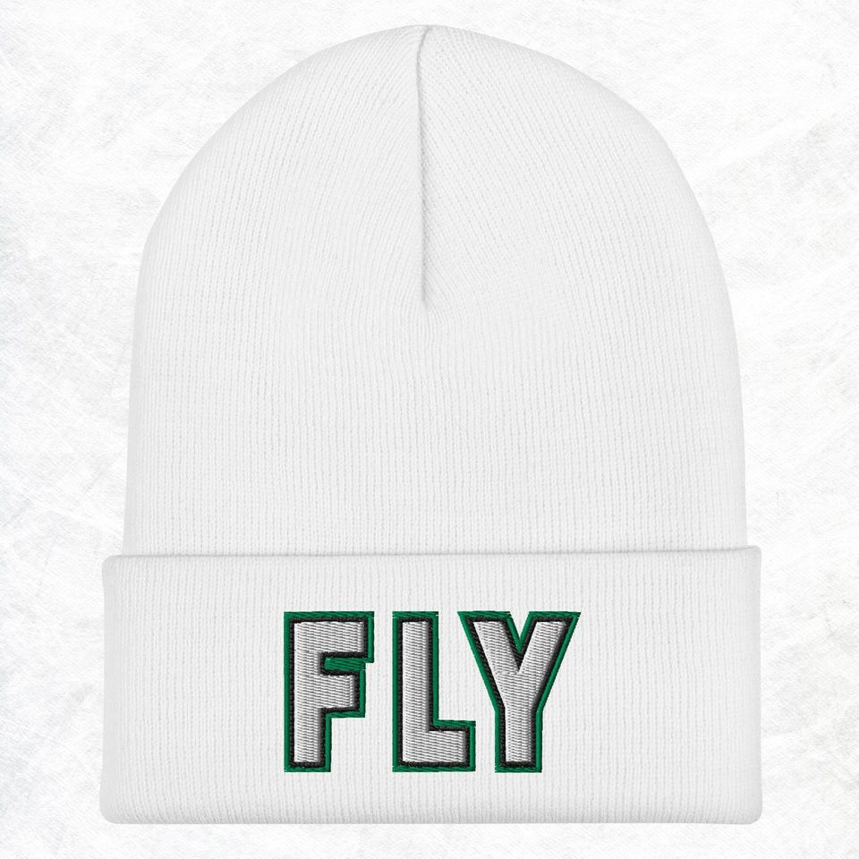 Fly Eagles Embroidered Beanie: Philadelphia Football Winter Hat