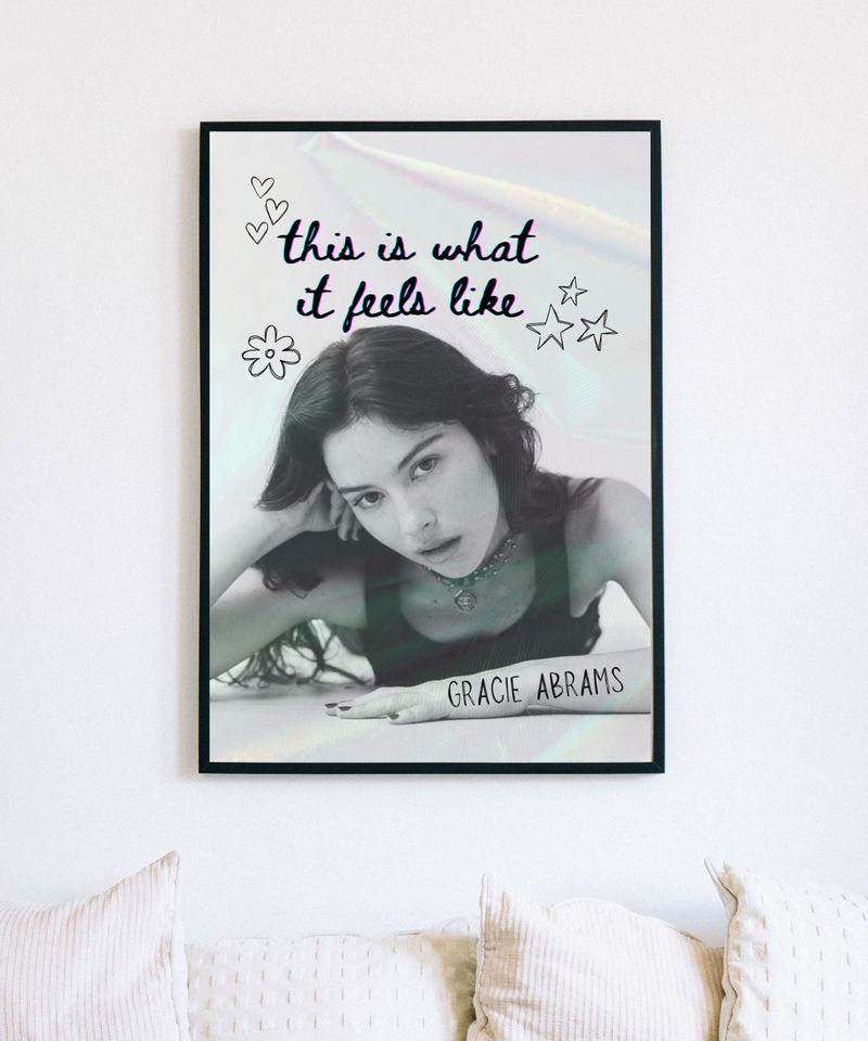 This Is What It Feels Like, Gracie Abrams Print, Tour Poster,  | Gracie Abrams Poster | Music Gift | Music Wall Decor, Available in 7 Sizes