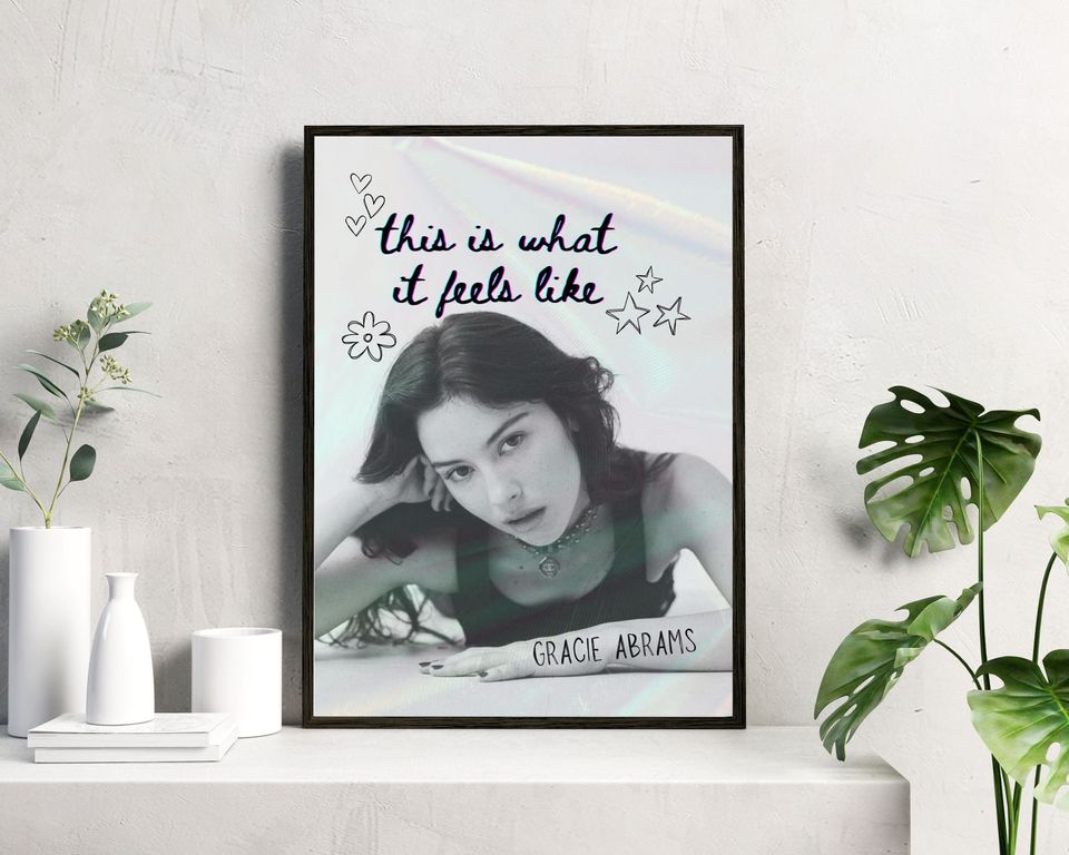 This Is What It Feels Like, Gracie Abrams Print, Tour Poster,  | Gracie Abrams Poster | Music Gift | Music Wall Decor, Available in 7 Sizes