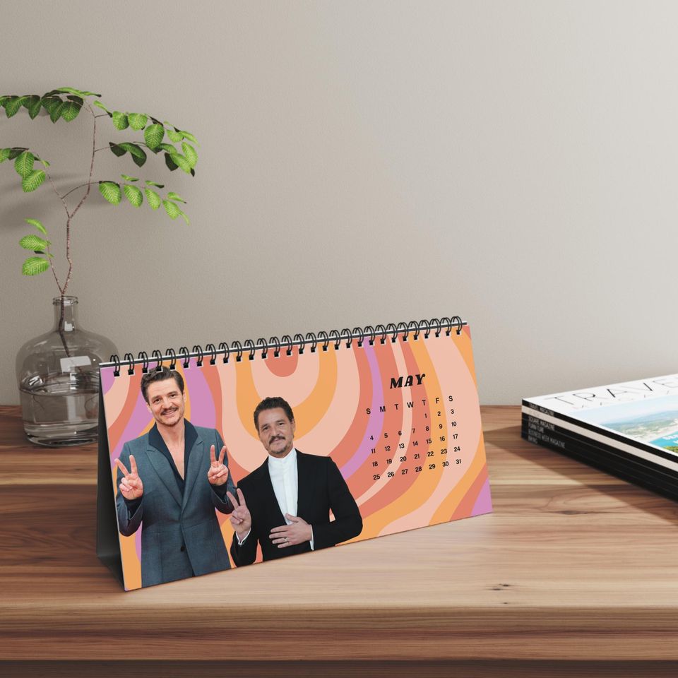 Pedro Pascal 2025 Desktop Calendar