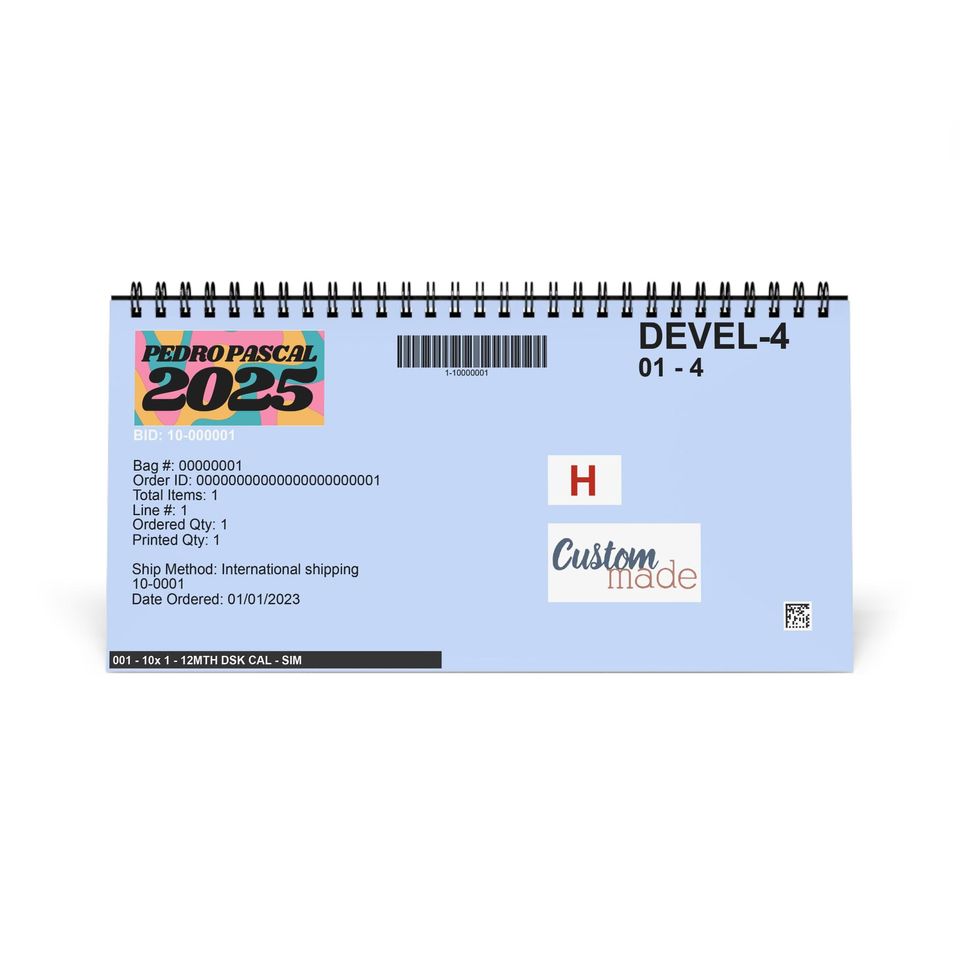 Pedro Pascal 2025 Desktop Calendar