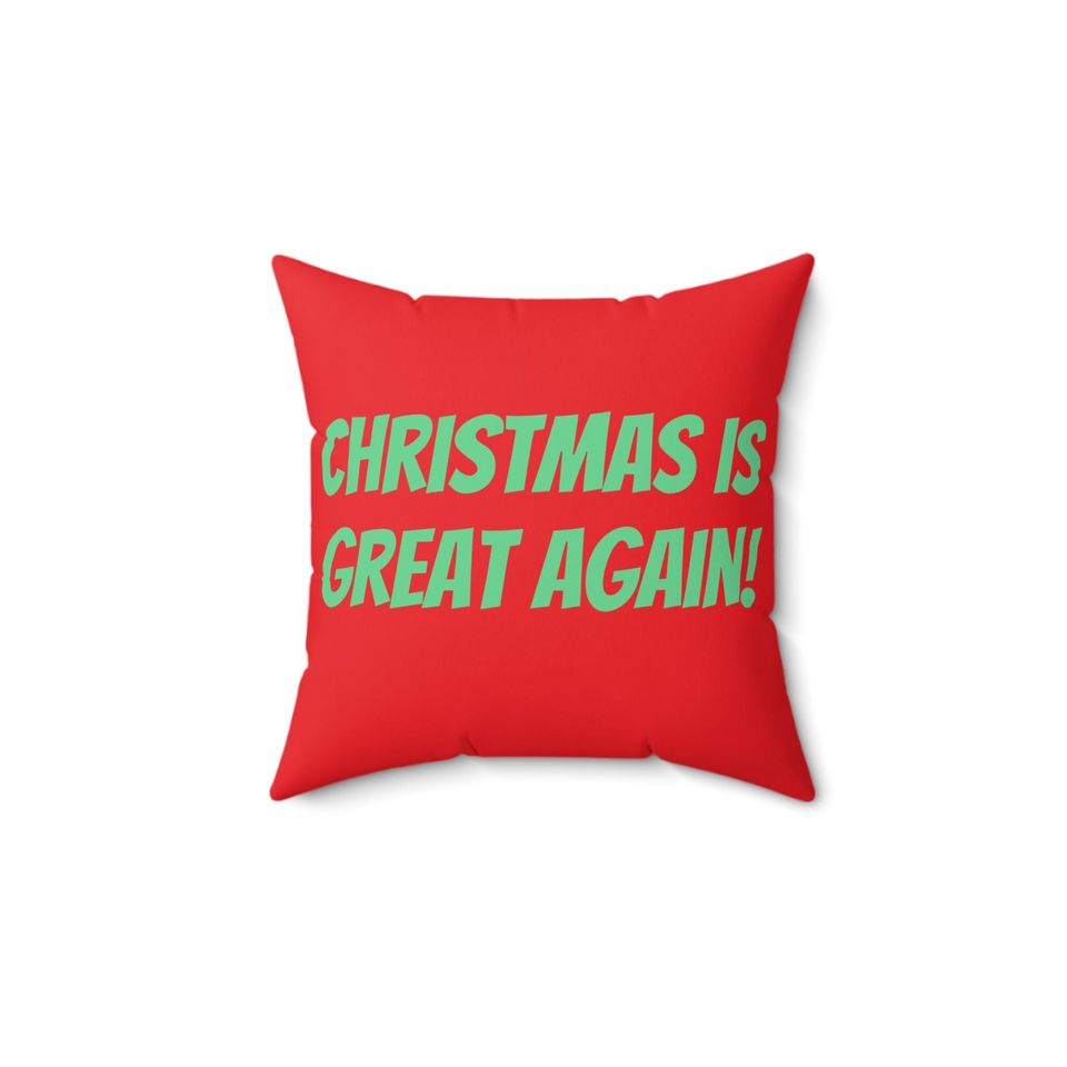 Trump Throw Pillow | Christmas Pillow | Christmas Decor