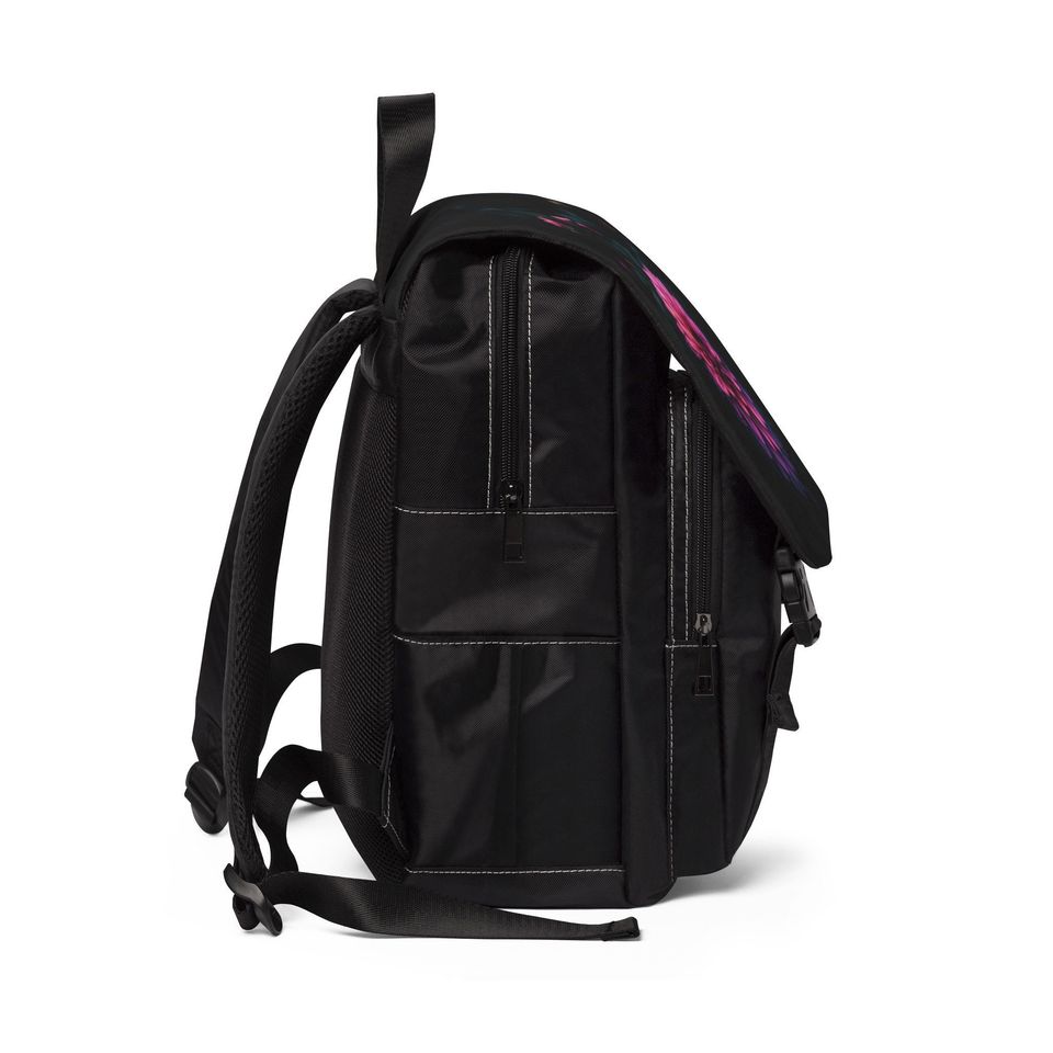 Dahlia Flower Unisex Casual Shoulder Backpack