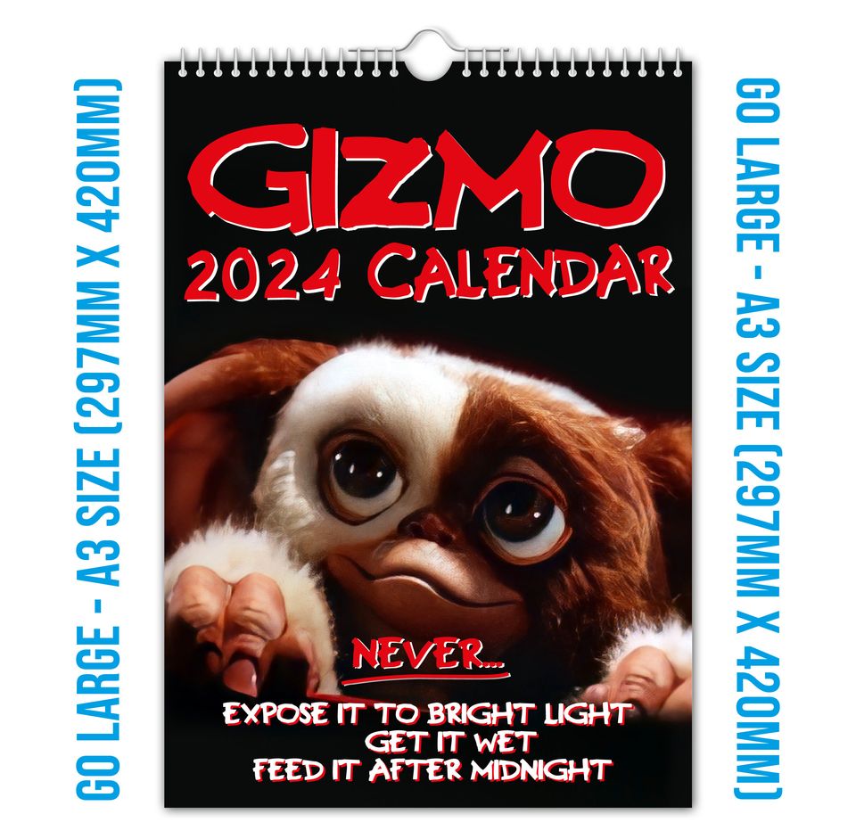 Gizmo - 2024 Wall Calendar, Creative, Gift Idea, Present, Novelty