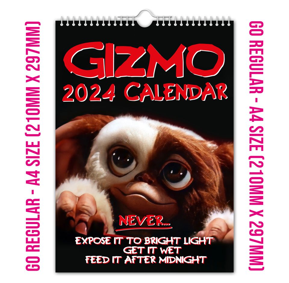 Gizmo - 2024 Wall Calendar, Creative, Gift Idea, Present, Novelty