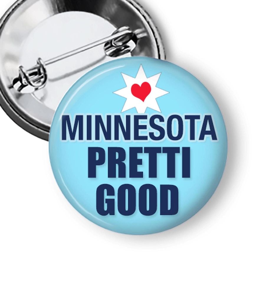 Pretti Good Protest Pins, Stand With Minnesota Buttons
