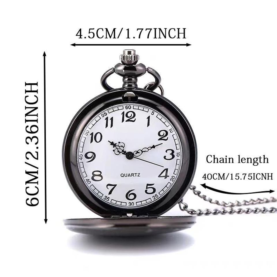 Personalized Pocket Watch for Groomsmen and Wedding Gifts