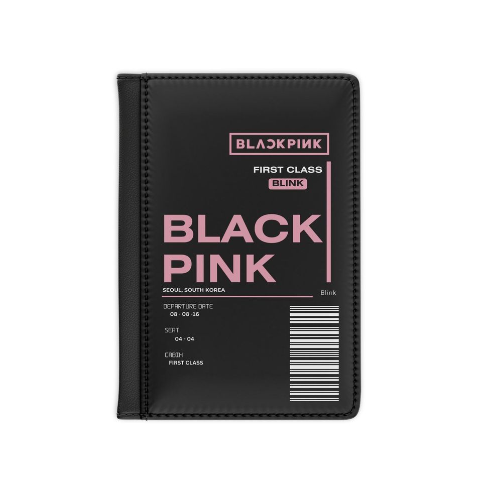 Black pink Passport Cover