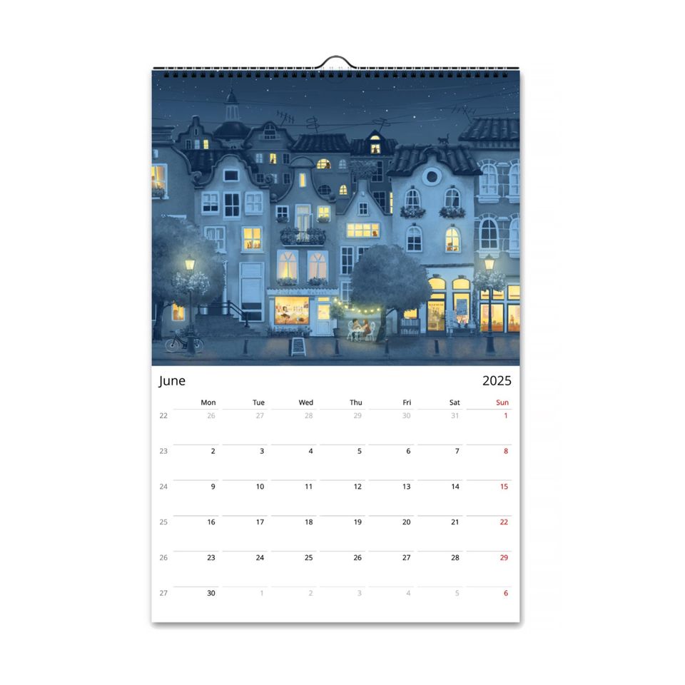 2025  illustrated Wall Calendar