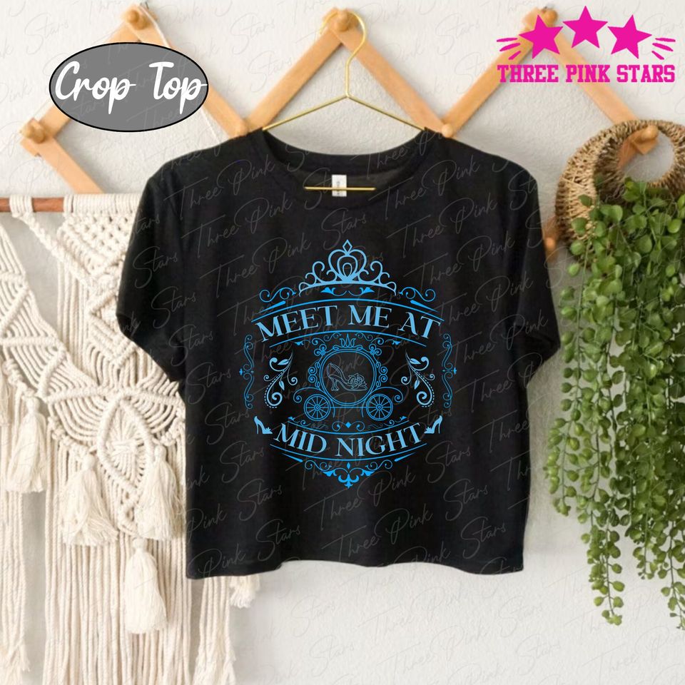 Cinde Crop Top, Meet Me at Midnight Crop Tee, Cinde Princess Tee E5167