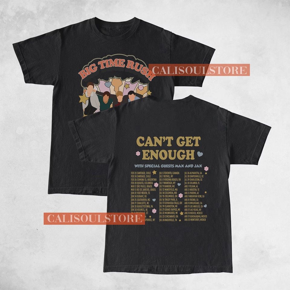 Big Time Rush Band Can't Get Enough Tour Shirt