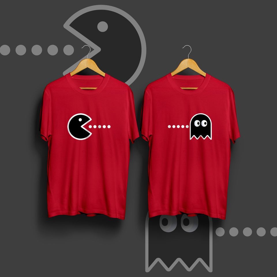 Couple Pacman unisex t-shirt