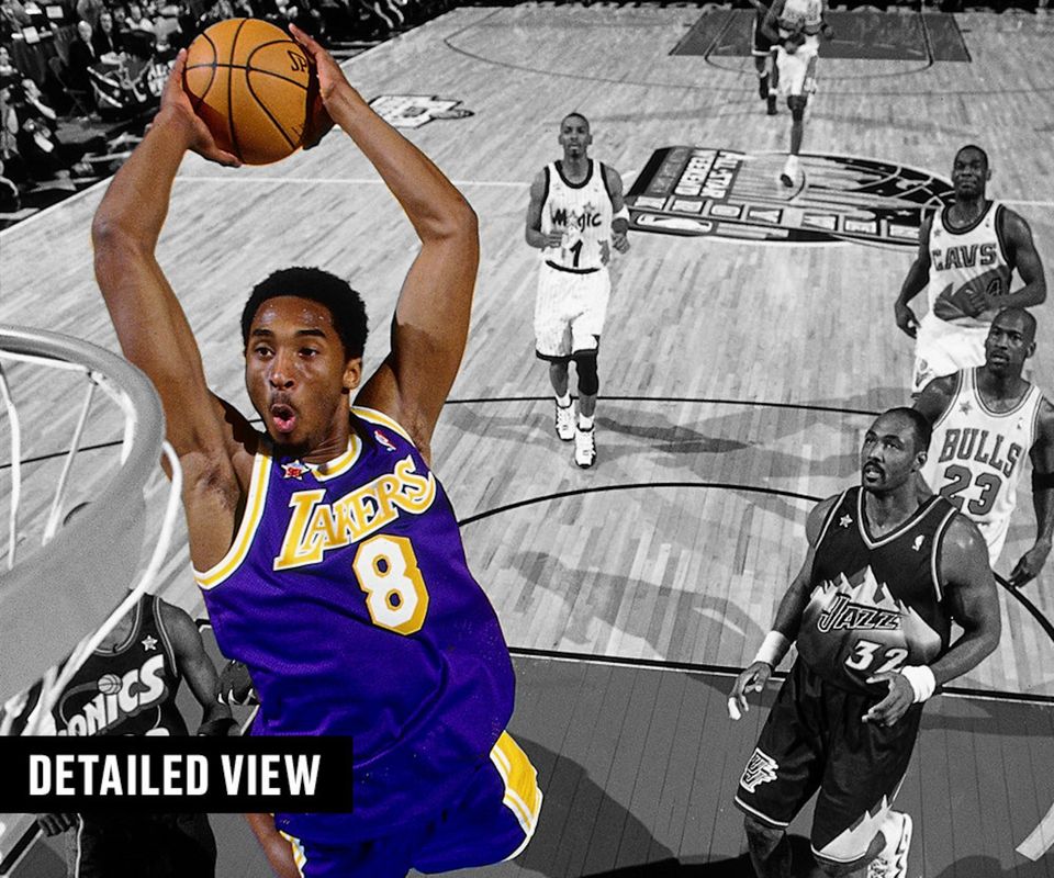 Kobe Bryant 1998 All-Star Game Dunk Photo Poster