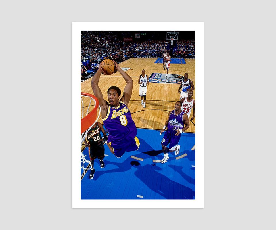 Kobe Bryant 1998 All-Star Game Dunk Photo Poster