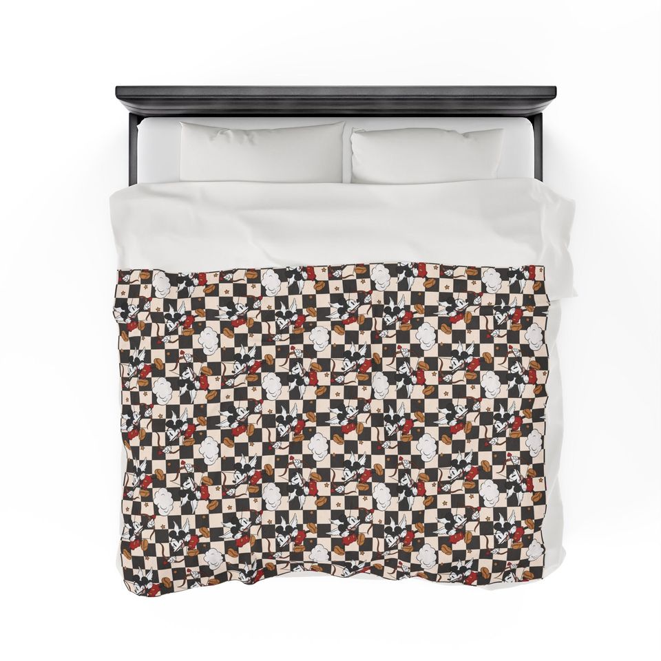 Disney Valentine's Day Blanket, Disney Blanket, Mickey Cupid Blanket